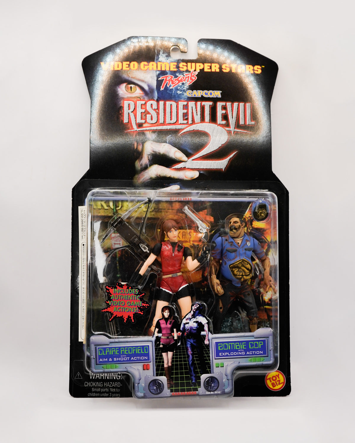 Claire Redfield y Zombie Cop Resident Evil II Biohazard