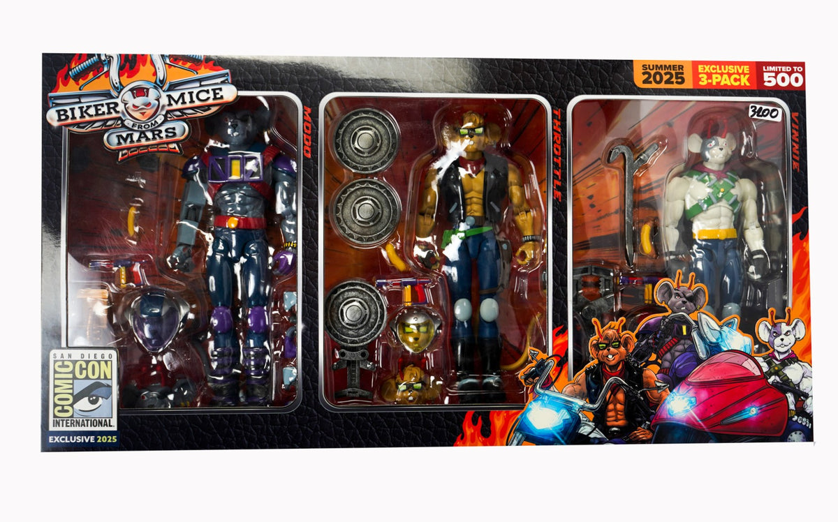 Biker Mice from Mars Throttle, Modo, & Vinnie (SDCC 2025)